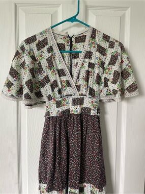 Cotton Handmade Floral Patchwork Maxi Dress